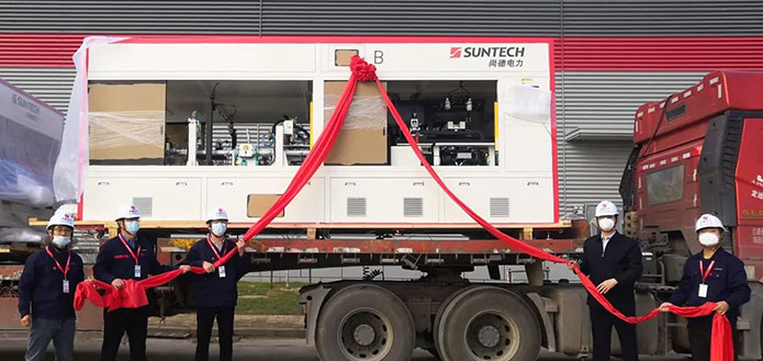 The First Batch of Equipment Enters the Site of Suntech Chuzhou Base 10GW (Phase I) PV Module Project