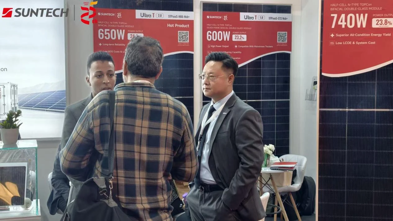 Suntech Showcases PV and Storage Solutions at Solar & Storage Live Egypt, Supporting North Africa’s Energy Transition