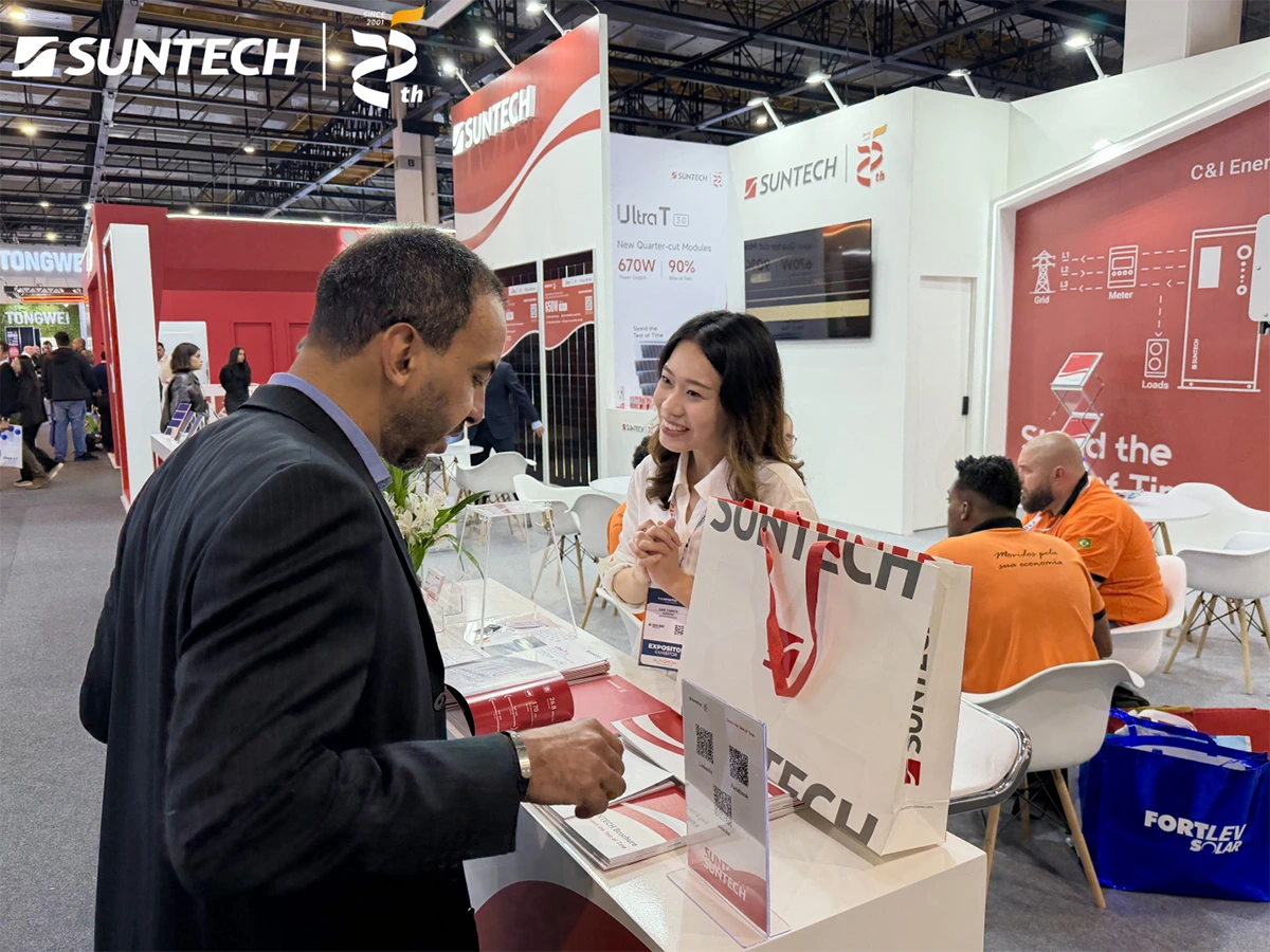 Suntech Showcases N-Type PV and Storage Solutions at The smarter E South America 2026