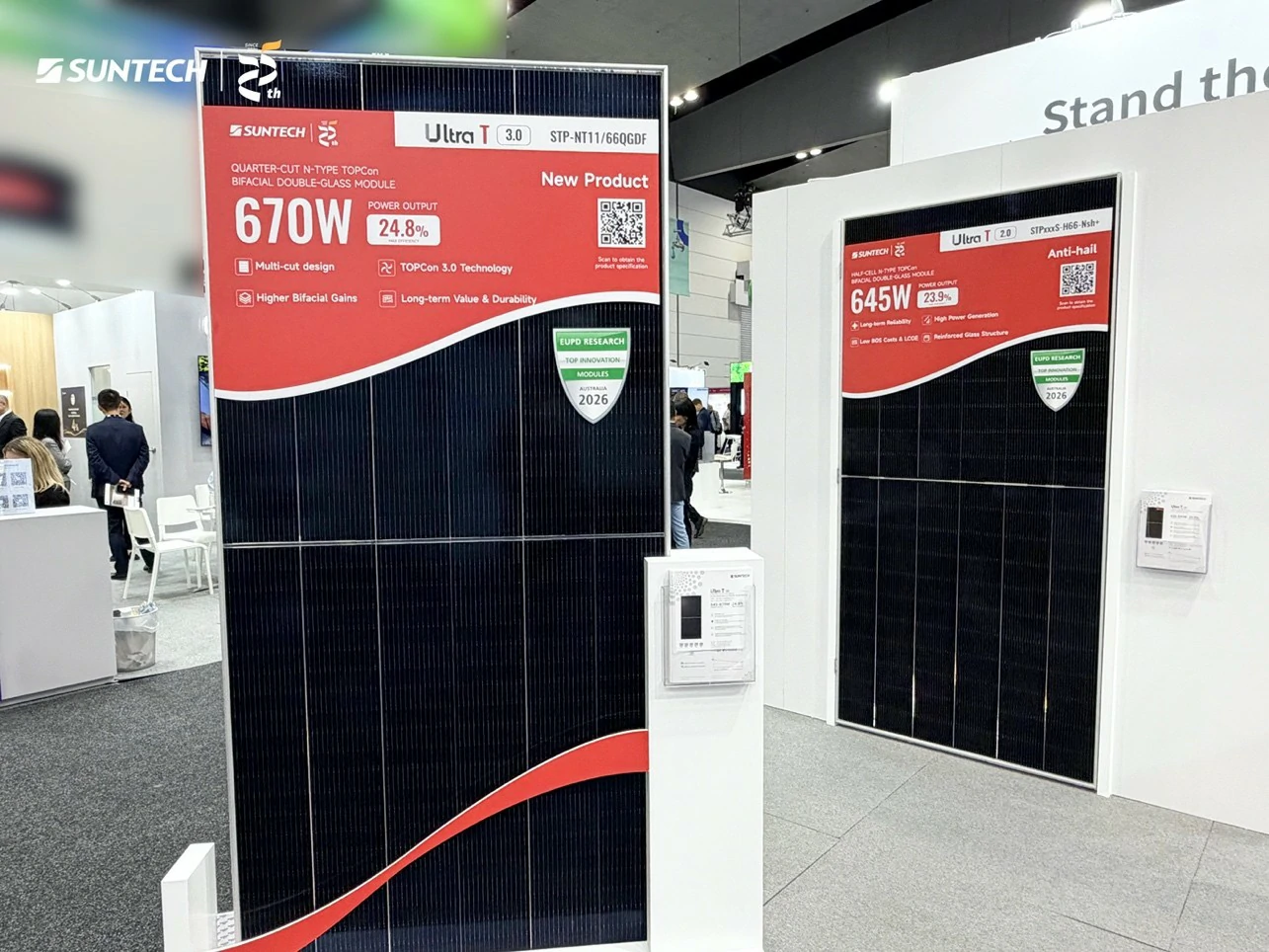 Suntech Showcases High-Efficiency PV Modules at All Energy Australia 2026